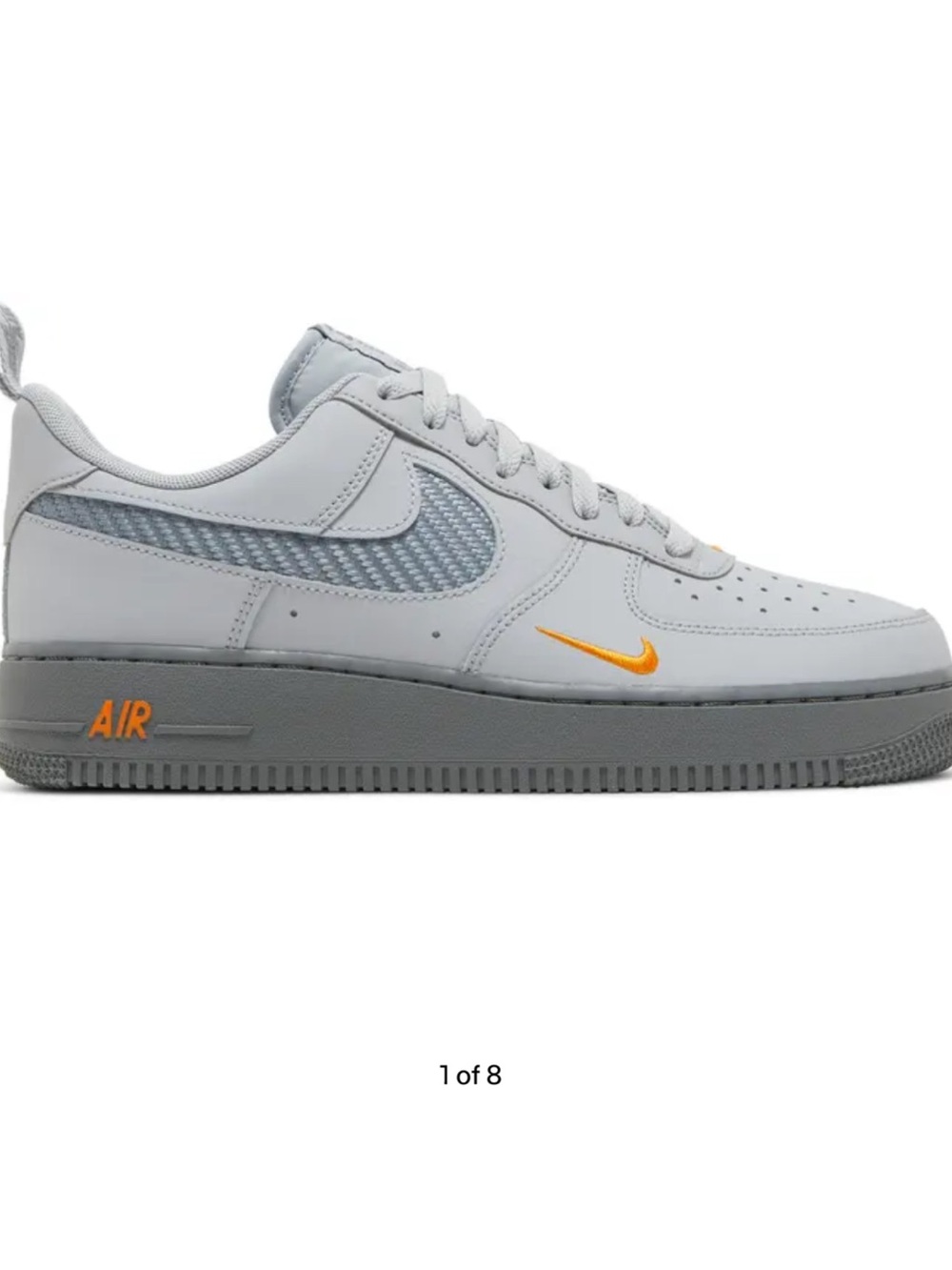 Nike Air Force 1 ‘07 Wolf Grey Kumquat Men 12